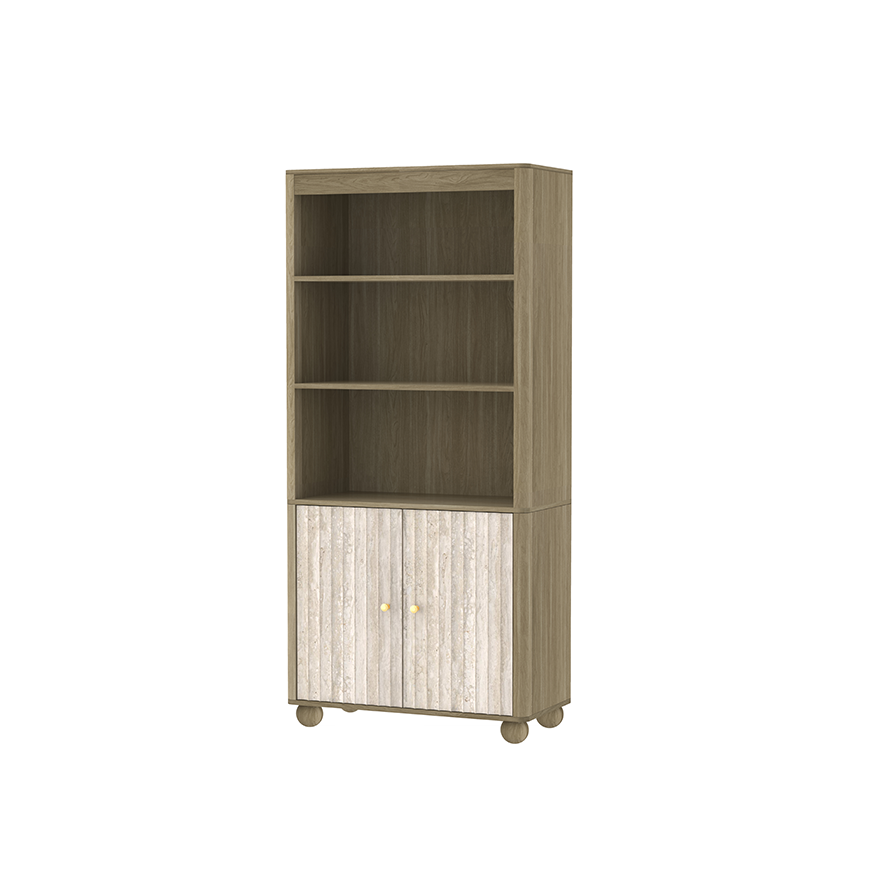 Pebble Groove Display Cabinet